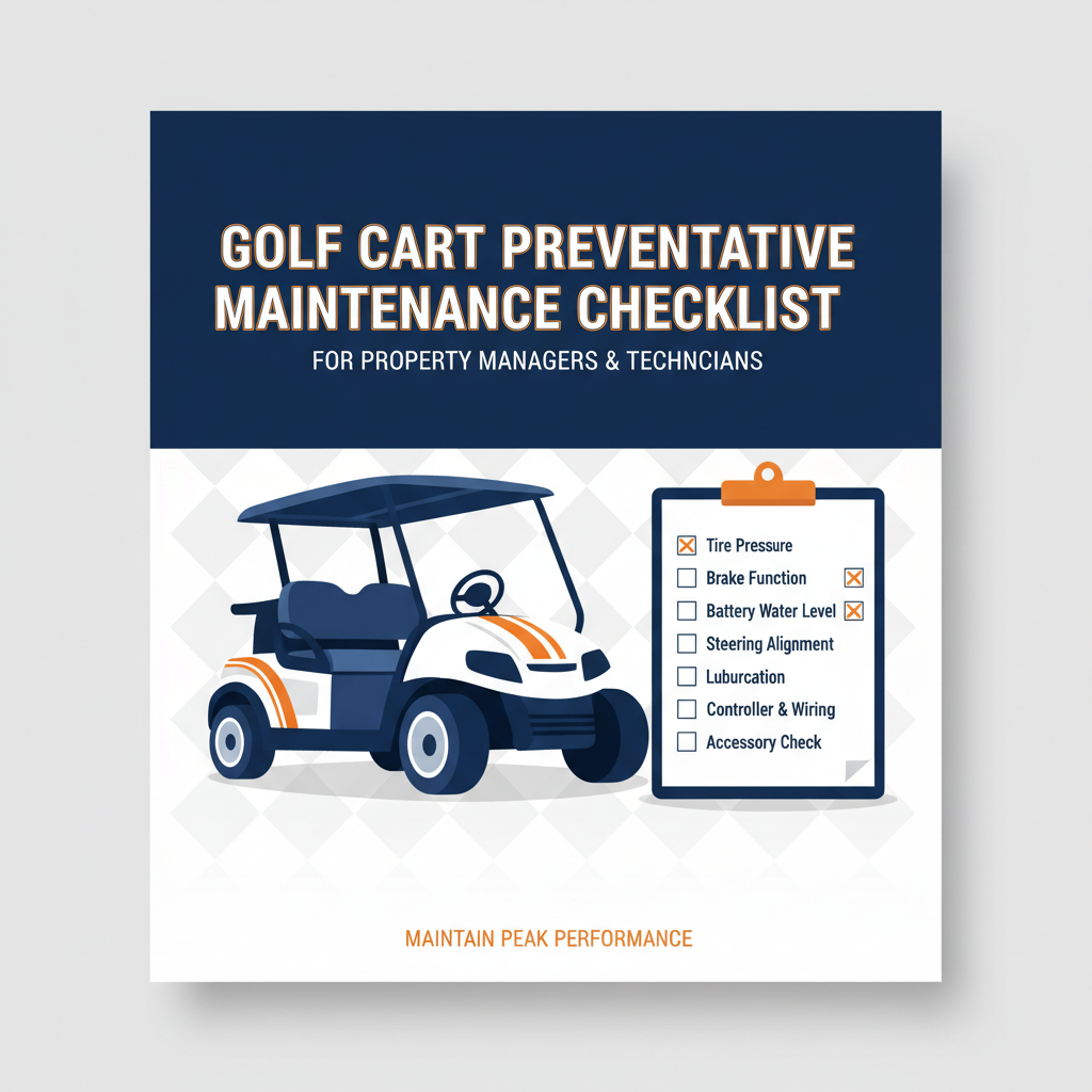 Golf Cart Maintenance Checklist Cover